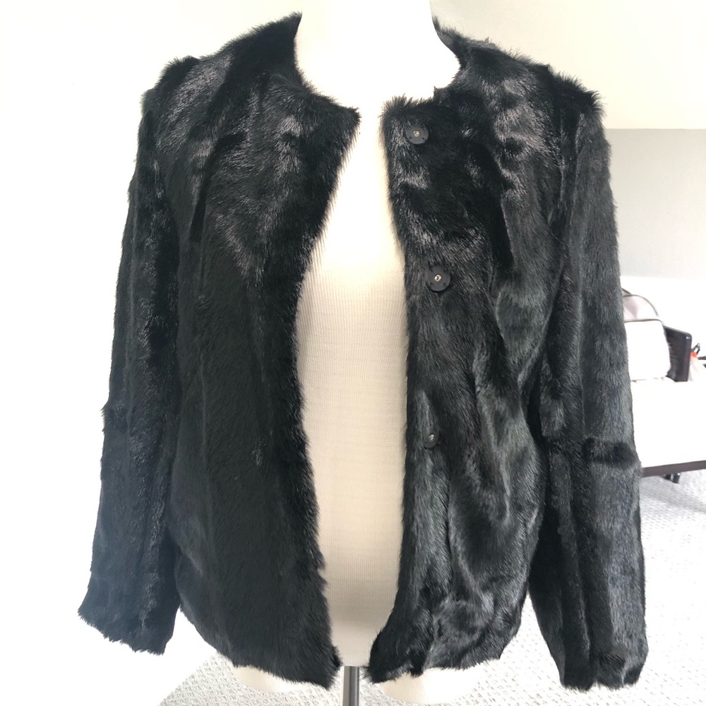 Faux fur jacket